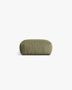 MODUL POUF PENTRU COLTAR CHRIS, 85X100, VERDE DESCHIS, CU TAPITERIE DIN TEXTIL STRUCTURAT LINS, MICADONI - Img 2
