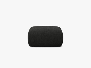MODUL PUF CANAPEA MOLINO, 75X75, NEGRU, CU TAPITERIE DIN TEXTIL BOUCLE BALOO, MICADONI