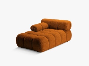MODUL SEZLONG COLTAR BELLIS, CARAMIZIU, PE STANGA, CU TAPITERIE DIN TEXTIL BOUCLE ROLF, MICADONI - Img 2