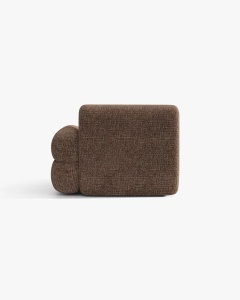 MODUL SEZLONG COLTAR NEO, PE DREAPTA, MARO, 110X165 CM, TAPITAT CU TAPITERIE DIN TEXTIL CHENILLE GOLD, MICADONI - Img 4