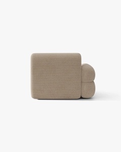 MODUL SEZLONG COLTAR NEO, PE STANGA, NISIPIU, 110X165 CM, TAPITAT CU TAPITERIE DIN TEXTIL CHENILLE GOLD, MICADONI - Img 4
