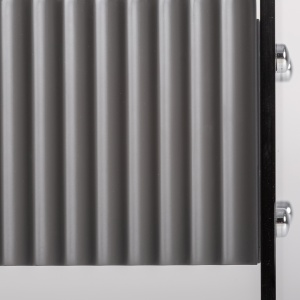 NOPTIERA MODERNA MEYLAN 50CM, REALIZATA DIN LEMN, MDF SI STICLA, CULOARE GRI FUMURIU, REALIZATA MANUAL - Img 4