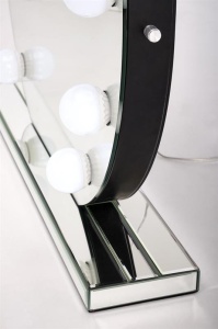 OGLINDA DE MASA CU ILUMINARE, TORANO, 70X70CM, ARGINTIE, ARTIM GROUP SELECTION - Img 4