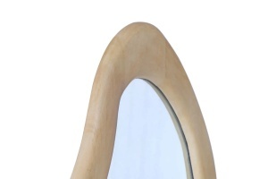 OGLINDA DE PERETE, ORGANIC 130CM, REALIZATA DIN LEMN DE MANGO, CULOARE CREM, VERTICAL/ORIZONTAL, ARTIM GROUP - Img 2