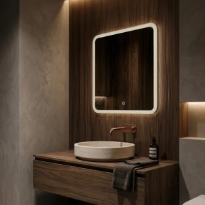 OGLINDA PENTRU BAIE, CU LED, 70X70 CM, TOP-2, CALITATE SUPERIOARA - Img 3