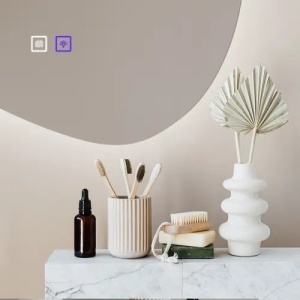 OGLINDA PENTRU BAIE, CU LED 80x60cm CLOUD C, CALITATE SUPERIOARA - Img 4