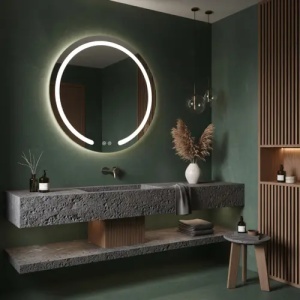 OGLINDA PENTRU BAIE, CU LED, MODERN 90 CM, CALITATE SUPERIOARA - Img 2