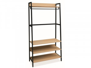 ORGANIZATOR SOL D STEJAR/NEGRU STIL INDUSTRIAL SIGNAL