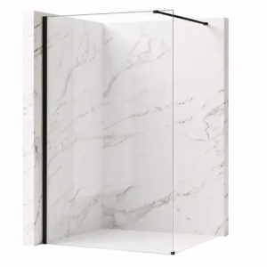 PARAVAN DE DUS FLEXI 120, NEGRU/TRANSPARENT, CALITATE SUPERIOARA