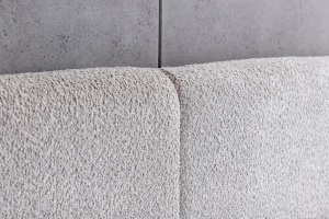 PAT DORMITOR, ART DECO 180X200CM, DIN TEXTIL BOUCLE SI SPATIU DEPOZITARE, CULOARE GRI, ARTIM GROUP SELECTION - Img 3