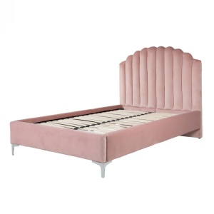 PAT DORMITOR BELMOND, 120 CM, ROZ, TAPITERIE DIN CATIFEA, RICHMOND INTERIORS - Img 6