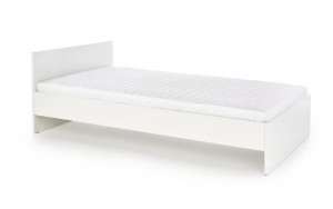 PAT DORMITOR LIMA LOZ, 120X200 CM, ALB, DIN PAL LAMINAT, STIL MODERN