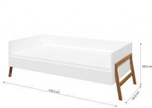 PAT PENTRU CAMERA BEBELUSI LOTTA ALB DESIGN SCANDINAV BA - Img 3