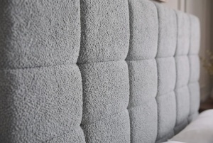 PAT PRESTIGE 160X 220CM, CU SPATIU DE DEPOZITARE, REALIZAT DIN LEMN SI TEXTIL BOUCLE, DE CULOARE GRI, ARTIM GROUP SELECTION - Img 6