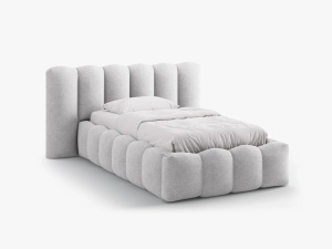 PAT SINGEL LUPINE, GRI DESCHIS, CU TAPITERIE DIN TEXTIL BOUCLE BALOO, MICADONI