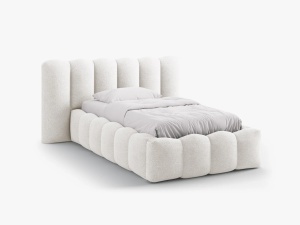 PAT SINGLE LUPINE, ALB, CU TAPITERIE DIN TEXTIL BOUCLE BALOO, MICADONI