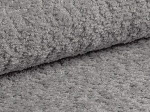 PAT TAPITAT MOUNT, 140X200, GRI, SOMIERA RABATABILA, CU TAPITERIE DIN TEXTIL BOUCLE CORAL, MICADONI - Img 5