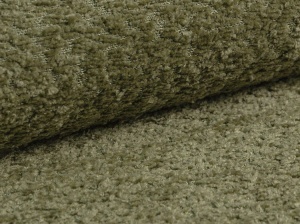 PAT TAPITAT MOUNT, 140X200, MASLINIU INCHIS, SOMIERA RABATABILA, CU TAPITERIE DIN TEXTIL BOUCLE CORAL, MICADONI - Img 5