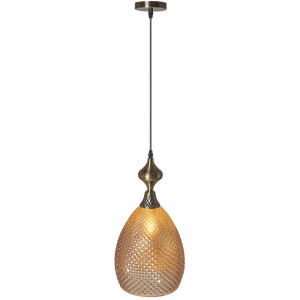 PENDUL AMBER APP432-1CP, 23.5X27.5 cm, CHIHILIMBAR, DIN STICLA SI METAL, STIL MODERN, TU - Img 3