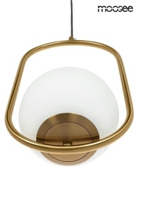 PENDUL AURELIA 50 GOLD, CONFECTIONAT DIN METAL SI STICLA, STIL MODERN - Img 4