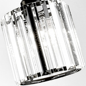 PENDUL BLACK CRYSTAL APP511-1CP, 14X90, NEGRU, DIN METAL SI STICLA, STIL MODERN, TU - Img 4
