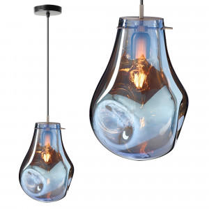PENDUL BLUE APP327-1CP, 20x30 cm, ALBASTRU TRANSPARENT, DIN STICLA, STIL MODERN, TU