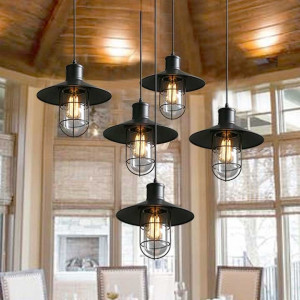 PENDUL CRATO APP160-1CP, 30x25 cm, NEGRU, DIN ALUMINIU, STIL MODERN, TU - Img 5