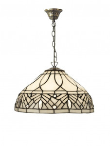 PENDUL DEOSEBIT TIFFANY 30CM, COD 2019-30+C1, DIN METAL SI STICLA