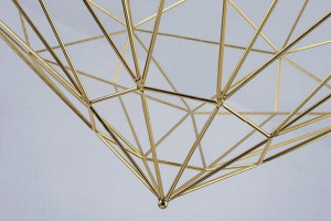 PENDUL DIAMOND APP562-1CP, 125x40 cm, AURIU DESCHIS, DIN METAL DE INALTA CALITATE, STIL MODERN, TU - Img 3