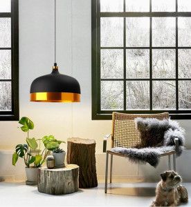 PENDUL FOX A BL / GOLD APP193-1CP, 30x119 cm, NEGRU SI AURIU, DIN ALUMINIU, STIL MODERN, TU - Img 4