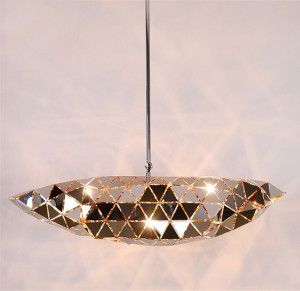 PENDUL MIRROR APP497-1CP, 80x15 cm, ROZ AURIU SI NEGRU, DIN METAL, STIL MODERN, TU - Img 5