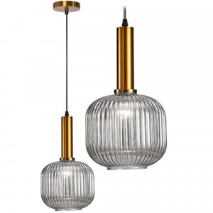 PENDUL TRANSPARENT APP460-1CP, 20.5X18.5 cm, TRANSPARENT, DIN STICLA SI METAL, STIL MODERN, TU