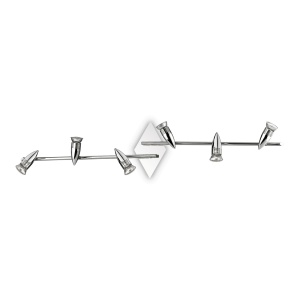 PLAFONIERA ALFA PL6, NICHEL, DIN METAL, STIL MODERN