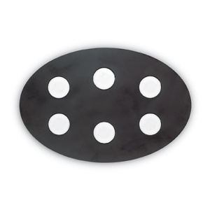 PLAFONIERA LOGOS PL6 NEAGRA 175805 - DESIGN MODERN - IDEAL LUX