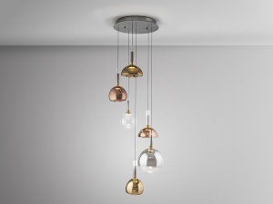 PLAFONIERA/LUSTRA CHARLIZE 57CM, REALIZATA DIN METAL SI STCILA, FINISAJ DIVERSE CULORI, STIL MODERN