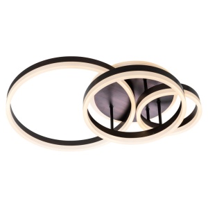 PLAFONIERA MOSA BRONZ, PL-0009, CONFECTIONATA DIN ALUMINIU SI FIER, STIL MODERN - Img 2