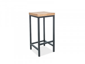 PRET SPECIAL!!! SCAUN BAR, METRO H-1 METAL SI LEMN FURNIR, DESIGN INDUSTRIAL SIGNAL