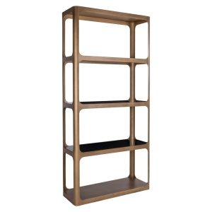RAFT ORGANIZATOR CLARIDGE, 213815, CONFECTIONAT DIN METAL, STICLA SECURIZATA SI CERAMICA, CULOARE AURIU/NISIPIU/NEGRU, STIL MODERN - Img 2