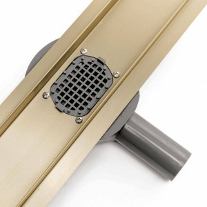 RIGOLA DUS, REA NEO PURE MIRROR, 60 CM, GOLD, DESIGN MODERN, CALITATE SUPERIOARA, REA - Img 5