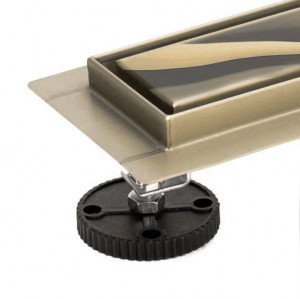 RIGOLA DUS, REA NEO PURE MIRROR, 80 CM, GOLD, DESIGN MODERN, CALITATE SUPERIOARA, REA - Img 3