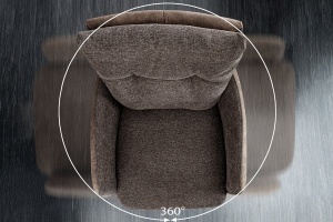 SCAUN BAR, BIG GEORGE, ROTATIV, MATERIAL TEXTIL, PIELE ECO SI CADRUL METAL, ARTIM GROUP SELECTION - Img 9