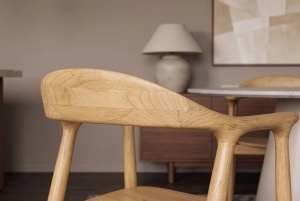 SCAUN BESTSELLER, KENNEDY, CU BRATE, REALIZAT DIN LEMN DE PIN, CULOARE NATUR, INVICTA INTERIOR - Img 9