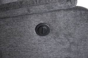 SCAUN CINEMA, HOLLYWOOD, REGLABIL ELECTRIC, REALIZAT DIN MATERIAL TEXTIL DE CULOARE GRI, INVICTA INTERIOR - Img 8