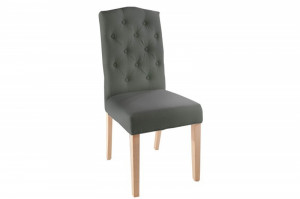 SCAUN CLASIC DE DINING, CASTLE GRI, DIN LEMN SI TEXTIL, COD 40071 - Img 7