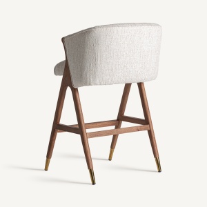SCAUN DE BAR DOUZE 97CM, DIN METAL, LEMN SI TEXTIL, STIL MODERN, VICAL HOME - Img 4