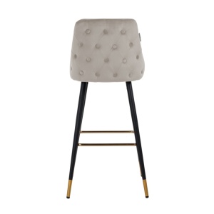 SCAUN DE BAR, IMANI S4476 Quartz Khaki 903/NEGRU/AURIU, CONFECTIONAT DIN 100% POLIESTER SI METAL, RICHMOND INTERIORS - Img 2