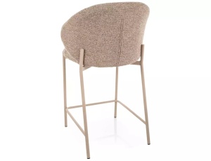 SCAUN DE BAR KIOTO H-2, CULOARE BEJ 253/CREM, TAPITERIE DIN TEXTIL SI METAL, STIL MODERN - Img 3