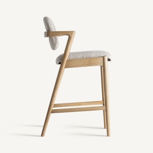SCAUN DE BAR NAMUR 94CM, DIN LEMN SI TEXTIL, STIL MODERN, VICAL HOME - Img 3