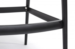 SCAUN DE BAR, NEGRU HILO PREMIUM, CONFECTIONAT DIN POLIPROPILENA, STIL MODERN - Img 6