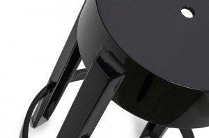 SCAUN DE BAR NEGRU HOKER CHARLES 75, STIL MODERN - Img 3